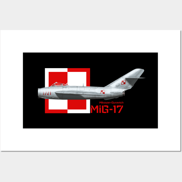 Mikoyan-Gurevich MiG-17 (LiM-6) Wall Art by BearCaveDesigns